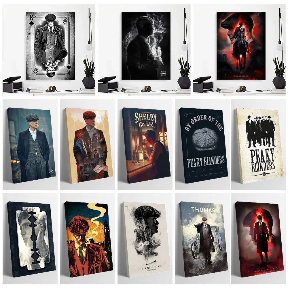 Peaky Blinders Canvas Print Perfect Gift for Fans Lovers Personalized Wall Art Poster for Room Decoration Home Decor Accessories