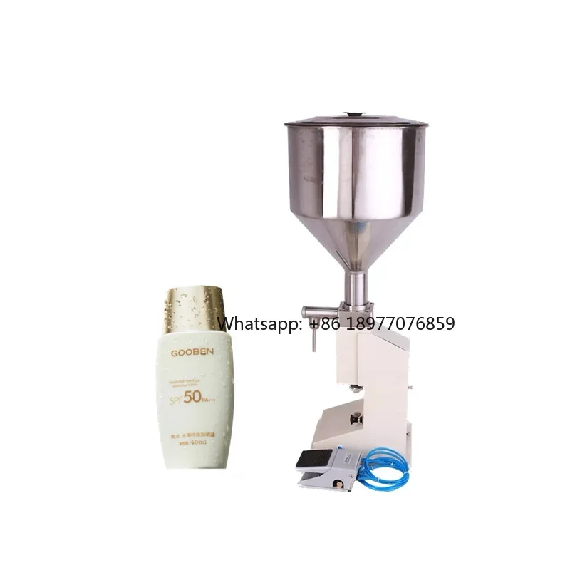 2026 A02 Bottled Shampoo Small Dose Pneumatic Filling Machine Cosmetic Milk Trial Filling Machine