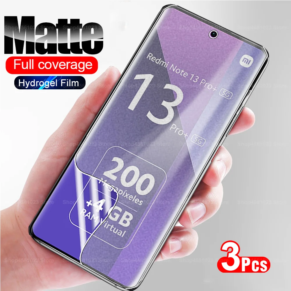 3 sztuki matowej folii hydrożelowej do Xiaomi Tedmi Note 13 Pro+ Note13 Pro Plus 5G Note13Pro 13Pro 4G Screen Protector Not Glass