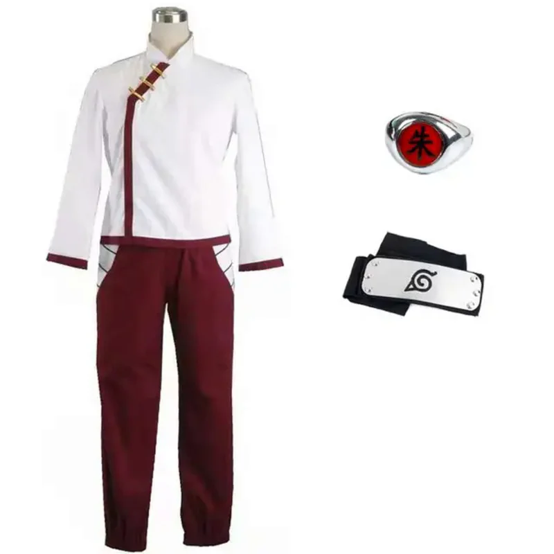 Anime Shippuden Tenten Cosplay Traje Para Mulheres, Headband, Anel, Trajes De Halloween