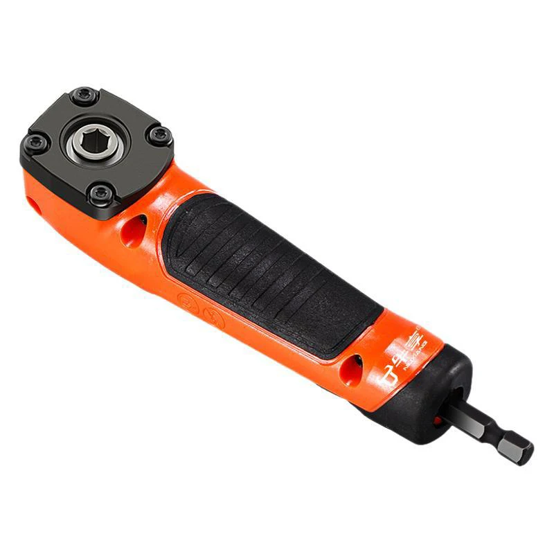 

Высокий крутящий момент 90 ° Угловая отвертка, ручной инструмент, синяя и оранжевая, 1 шт., многофункциональная электрическая угловая отвертка,