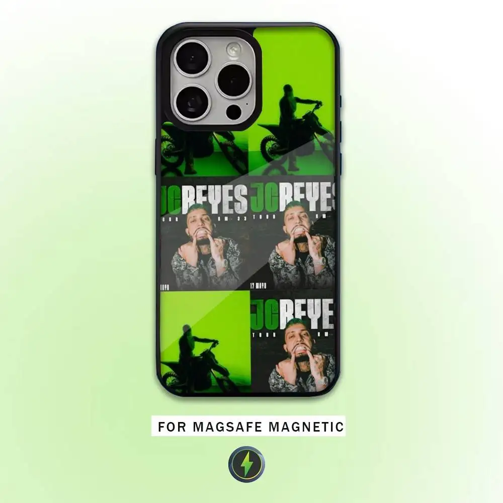 Funda de teléfono Jc Reyes Tour 2025 para iPhone17,16,15,14,13,12,11 Plus,Pro Max magnética para carga inalámbrica Magsafe
