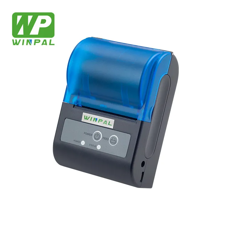 

WINPAL WP-Q2B BT wifi wireless mini portable thermal printer with blue cover