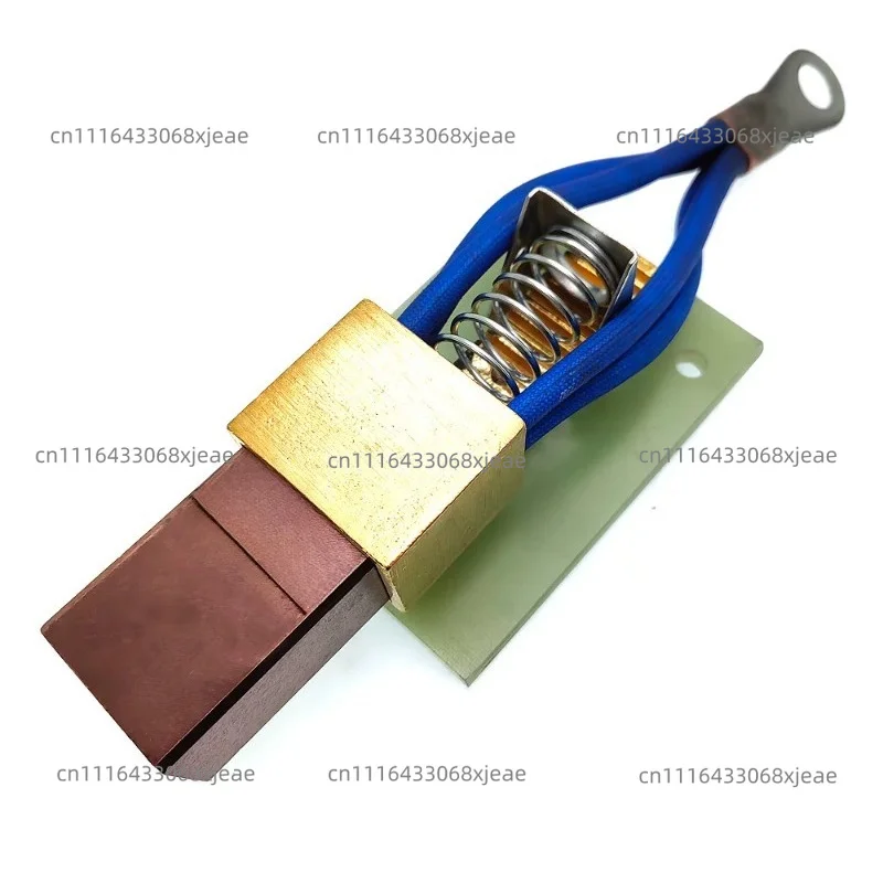 Four Wire High Copper Carbon Brush+Aluminum Brush Box+Fixed Plate,For Welding Positioner Turntable Table Tube Welder