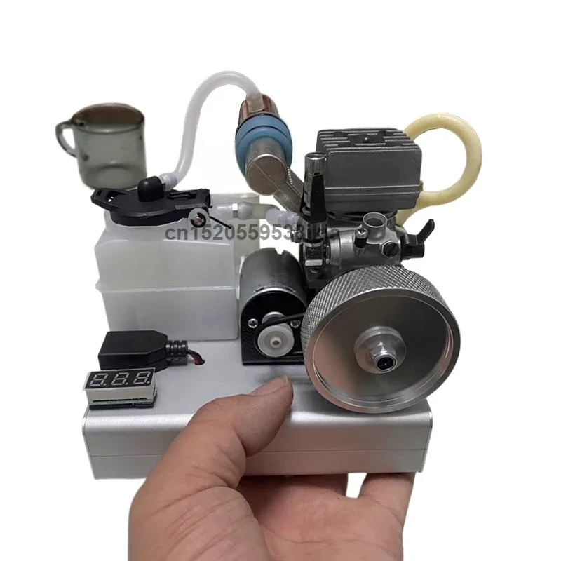 ميني مايكرو 12 فولت محرك الميثانول نموذج مولد محرك الوقود إلى المولد يمكن سحبت باليد بداية أو بداية كهربائية