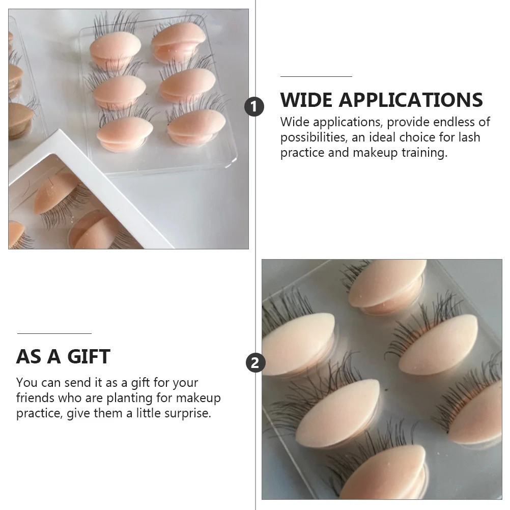 

1Set Pink Practice Head Mold Eyelash Extension Mannequin Detachable for Makeup Training Lash Extension Facial Massage