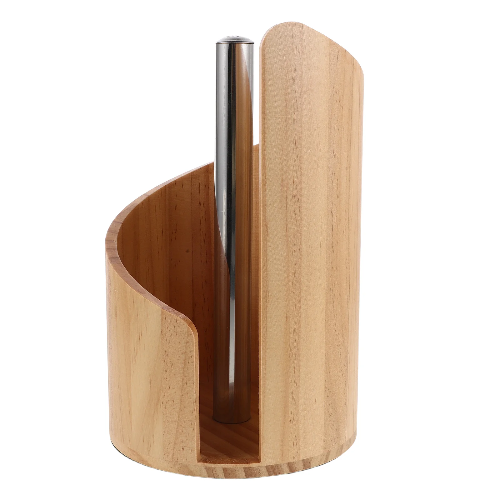 

Держатель для бумажных полотенец на столешницу из дерева – Диспенсер для салфеток в стиле рустик-модерн с металлической подставкой для ванной, кухни, столовой. Удобный.