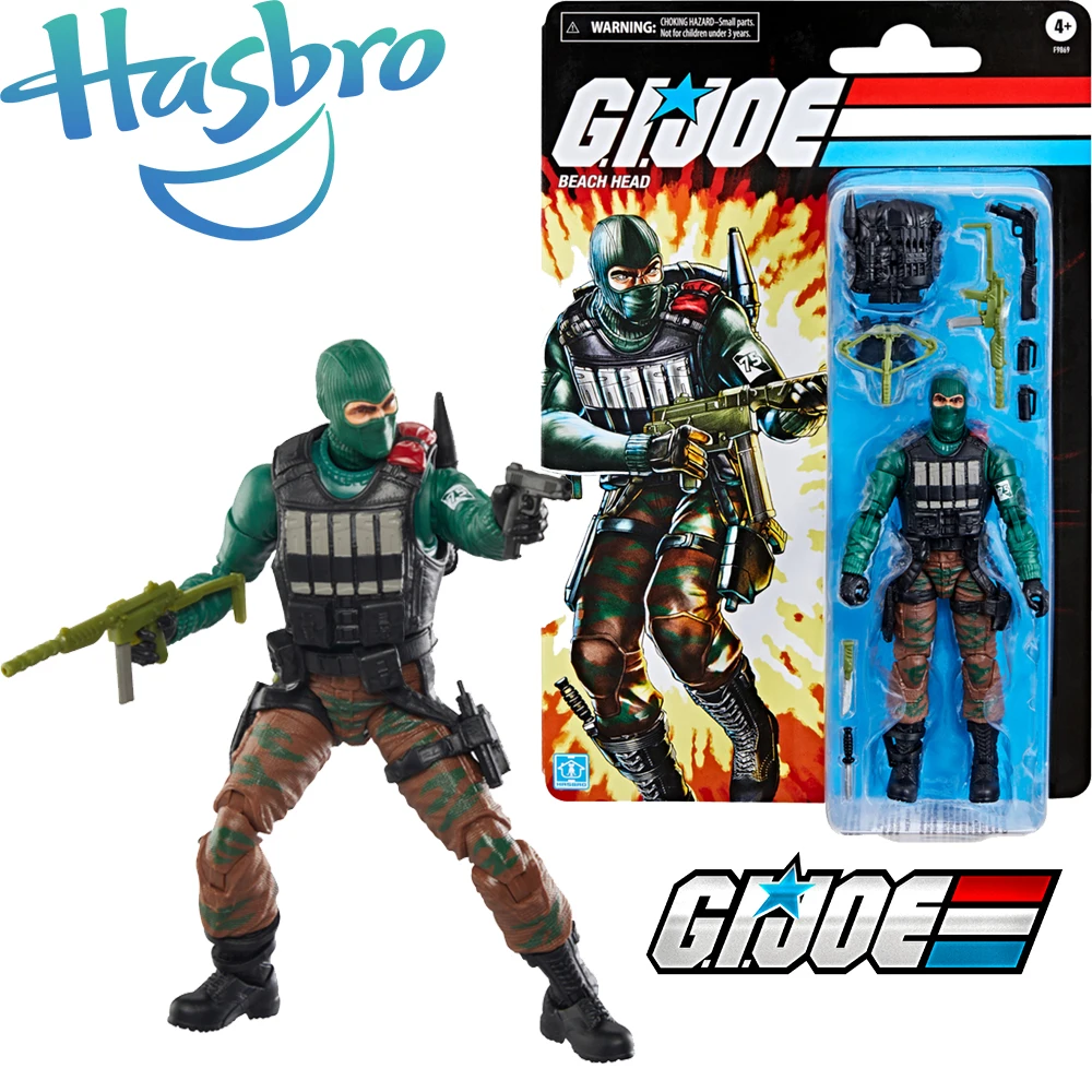 

В наличии Оригинальный Hasbro G.i. Joe Classified Series, ретро-коллекция, пляжная голова, 6-дюймовые куклы, фигурки, модель игрушки, подарки