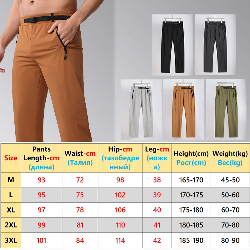 Mens Traning Sweatpants Zip Pockets Elastic Waist Casual Sporting Jogger Trousers Outdoor Lightweight Fitness Exercise Pants