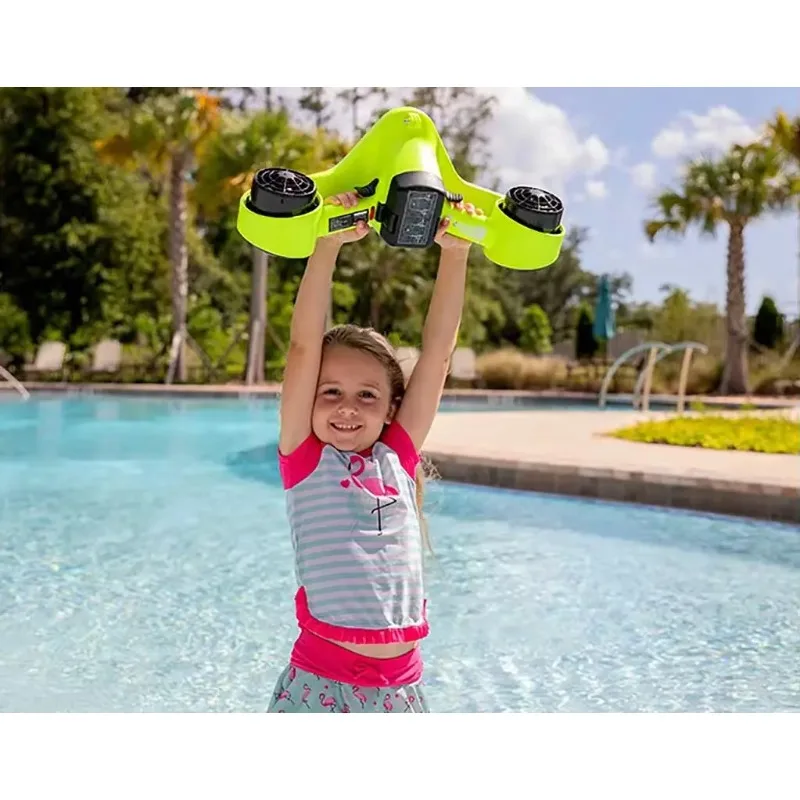 Asiwo Underwater Scooter, 40M Waterproof Sea Scooter with Action Camera Mount for Kids/Adults, for Scuba Diving Snorkeling Pool