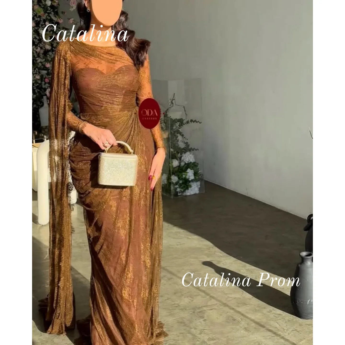 

Платье русалки для выпускного вечера с длинными рукавами, специальное свадебное платье в Саудовской Аравии с накидкой, роскошное кружевное женское вечернее платье на заказ