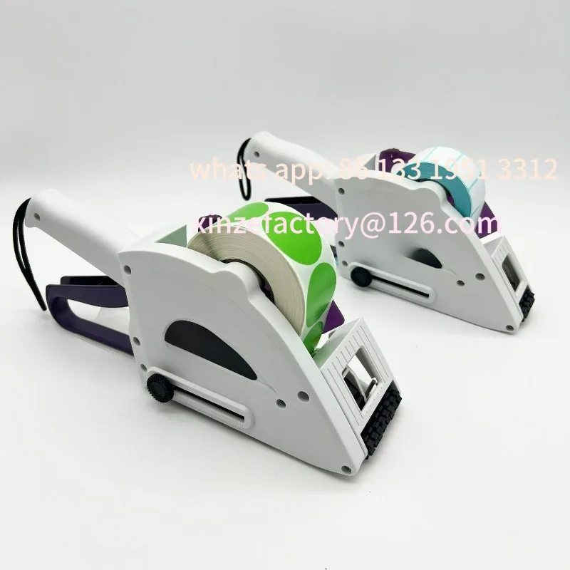 

Semi-automatic sticker plastic round bottle flat small self-adhesive labeling machine supermarket pricing machine handheld label