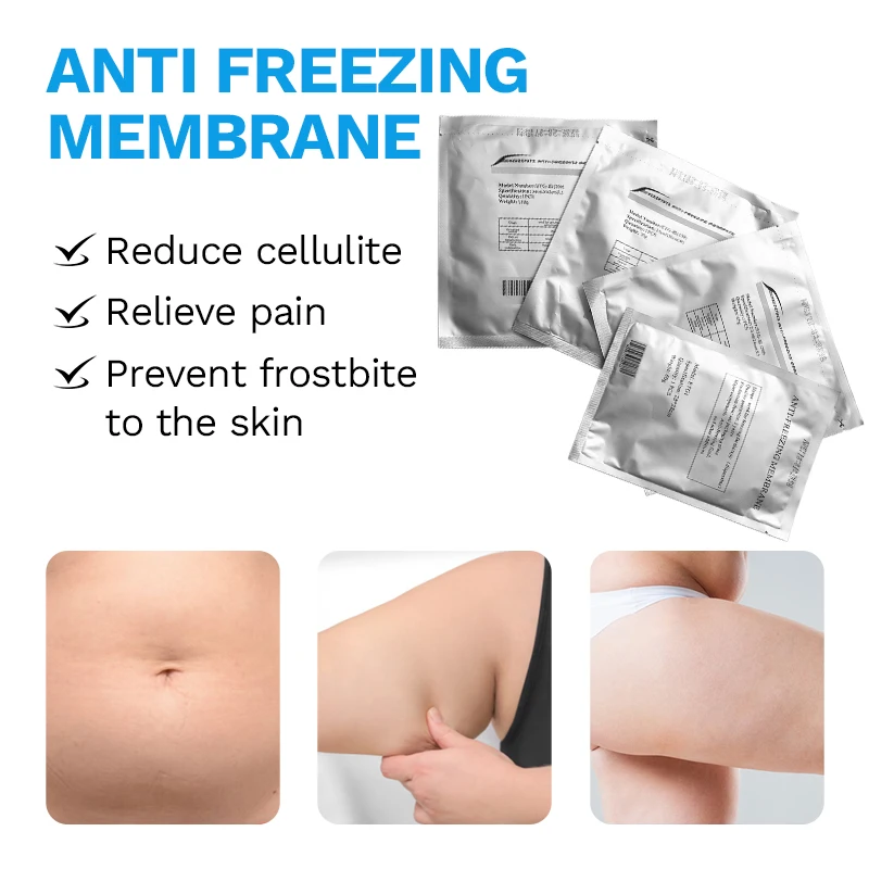 Profession Anti Freeze Membrane 5PCS Anti Freeze Gel Patches Cryotherapy Liposuction Cooling Cryo Fat Freezing Membranes