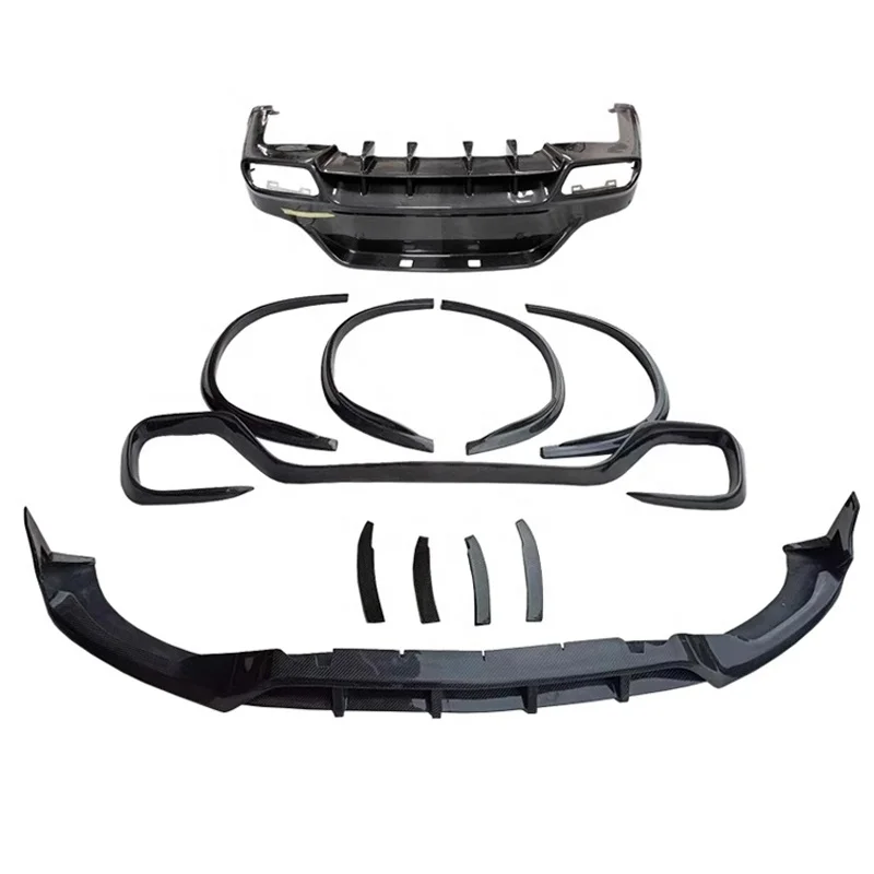 

GLC63 Coupe SUV Upgrade Topca Style Carbon Fiber Auto Parts New Front Lip Rear Lip Wheel Eyebrow Bumper