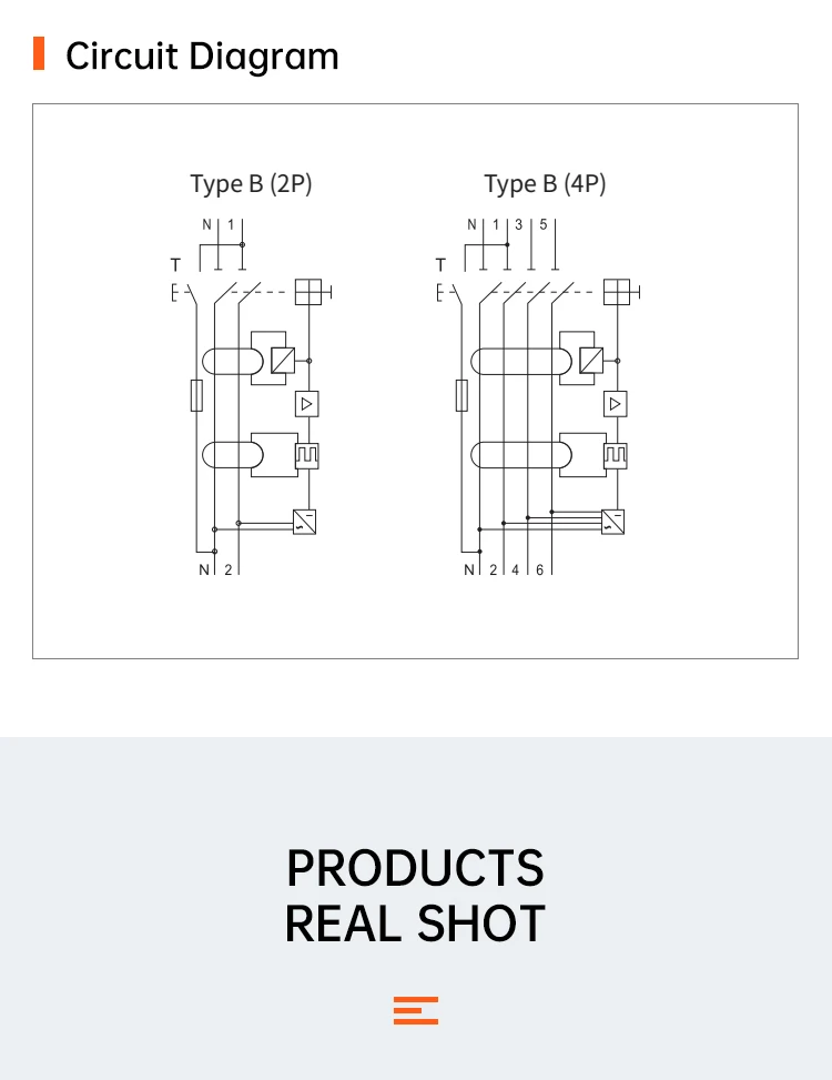 ETEK RCD RCCB Typ B Fehlerstrom-Schutzschalter für Erdung, EVSE 2P 4P 40A 63A 100A 30mA 300mA EKL6-100B DIN-Schiene 220V – Detail 13