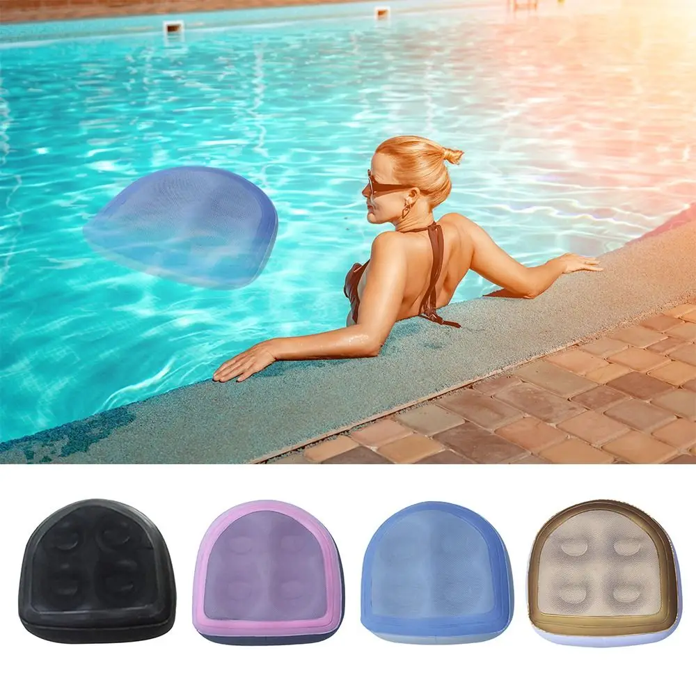 PVC Hot Tub Booster Seat Non-Slip with Suction Cup Hot Tubs Support Cushion Inflatable Home Relaxation Beauty Buttock Pad