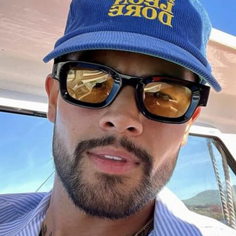 JNPCXI الاستقطاب Ins شعبية موضة صغيرة مربع النظارات الشمسية النساء ريترو فاسق ظلال الرجال تتجه نظارات شمسية UV400