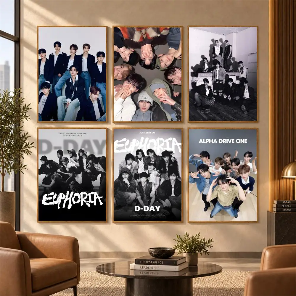 band A-ALPHA DRIVE ONE Poster Wall Stickers Self Adhesive Art Mural HD Print Decals for Bedroom Living Room Home Decor Gift