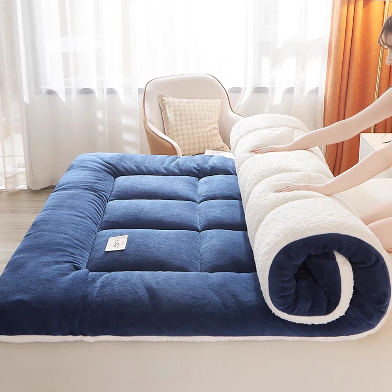 

Tatami Comfortable Mat Cashmere Soft Mattress Household Upholstery Thicken Warm Single Double Mattress Futon Bed Mattresses