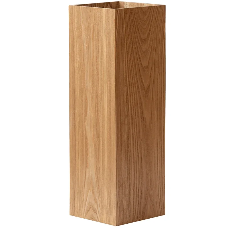 

style wooden umbrella storage bucket for household doorstep storage of solid wood items