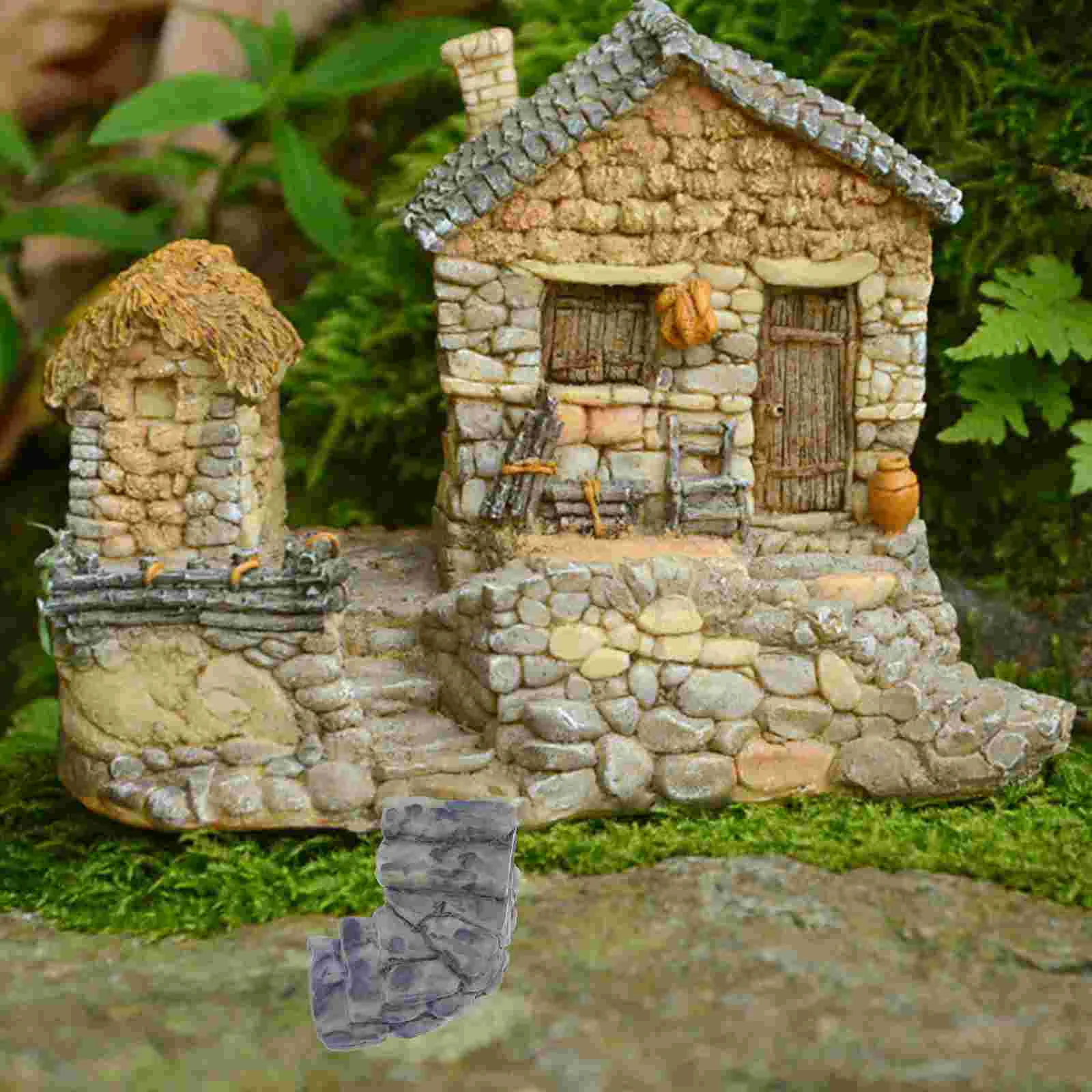 Stair Ornaments Fairy Garden Figurines Resin Micro Miniature Steps Stones Accessories Landscape Decor Desktop Stepping