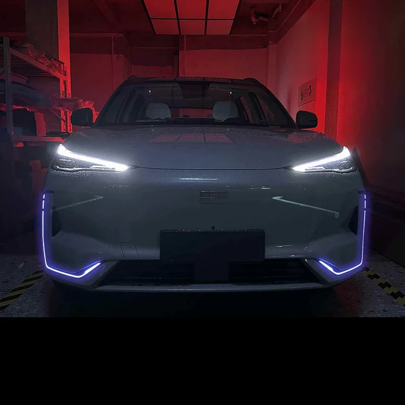 

For Geely Galaxy E5 2024 Daytime Running Lights Tiger Beard Color-Changing Film Color Film Adhesive Installation Sticker