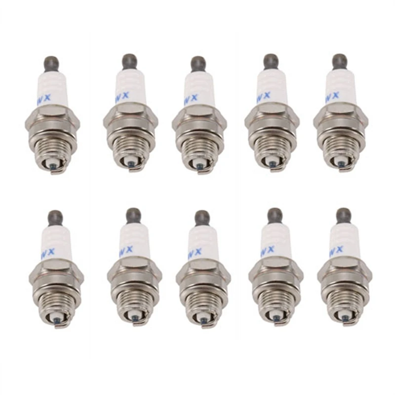 

10Pcs Mini Lawn Mower Spark-Plug L7tc Br2lm For Briggs Stratton Motors 55Mmx22mm