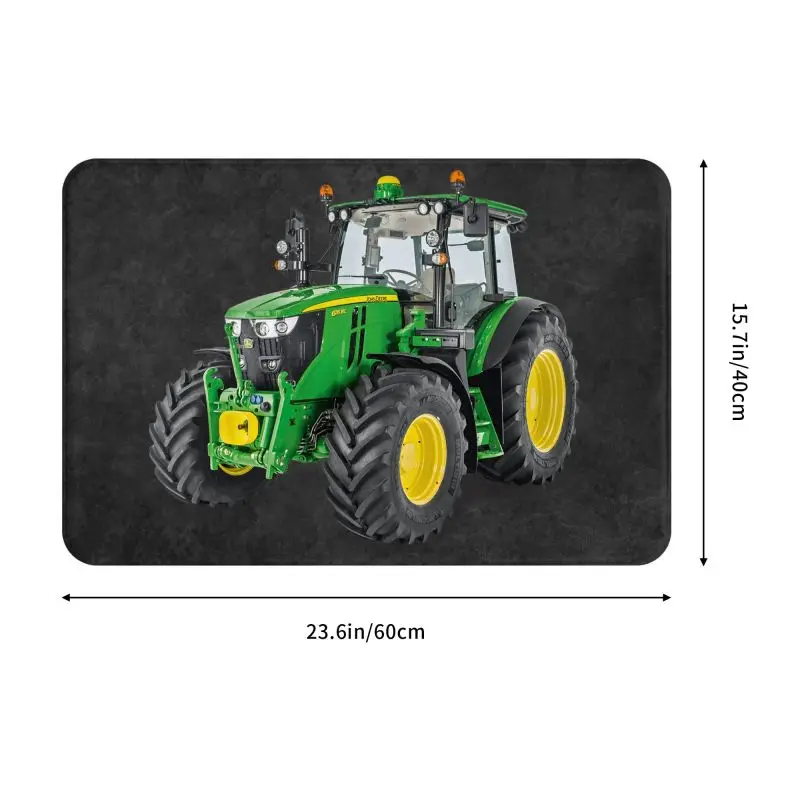 Custom Tractor Doormat Mat Anti-Slip Kitchen Bath Balcony Rug Carpet 40*60cm