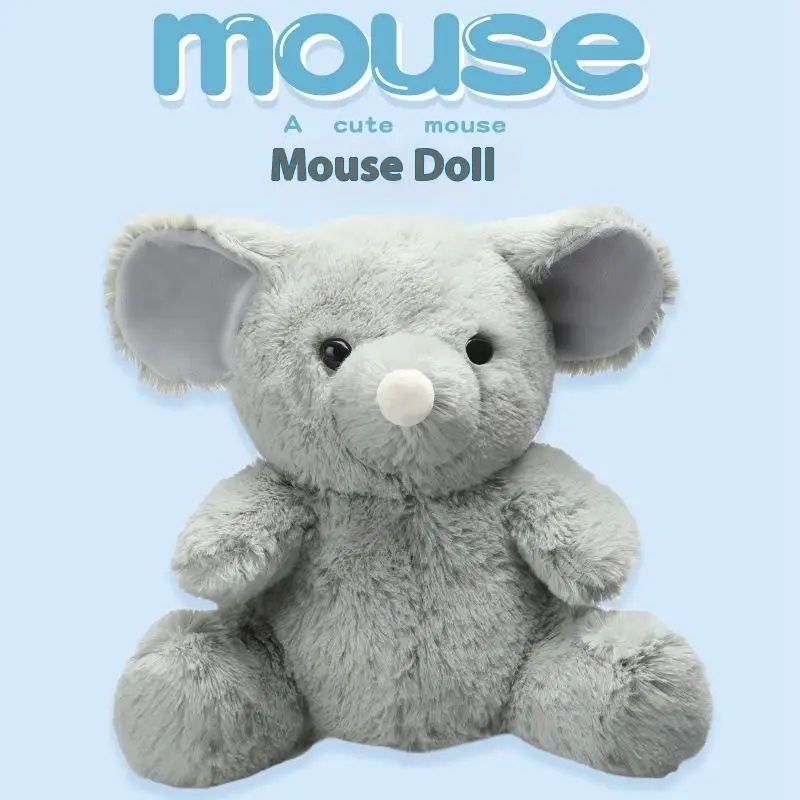 Rat en peluche de 17cm, 1 pièce, jouets animaux mignons, simulation de souris, poupée en peluche Super douce pour enfants, mascotte, décoration cadeau