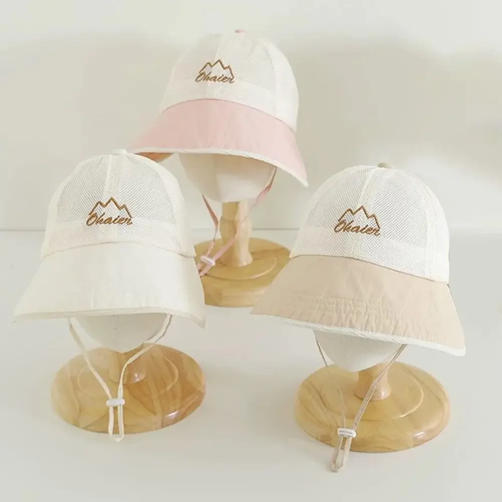 

New Mesh Baby Baseball Cap Breathable Sun Protection Duck Tongue Cap Adjustable Children Fisherman Hat Boys Girl
