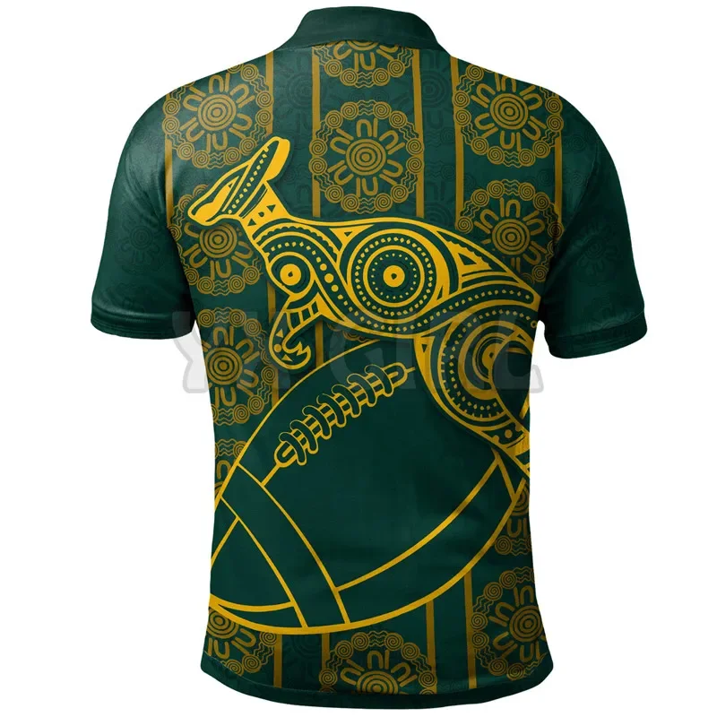 Summer shirts women for men Wallabies Rugby Kangaroo & Aboriginal Patterns 3D printed Short sleeve t shirts Tops camisas - view 4