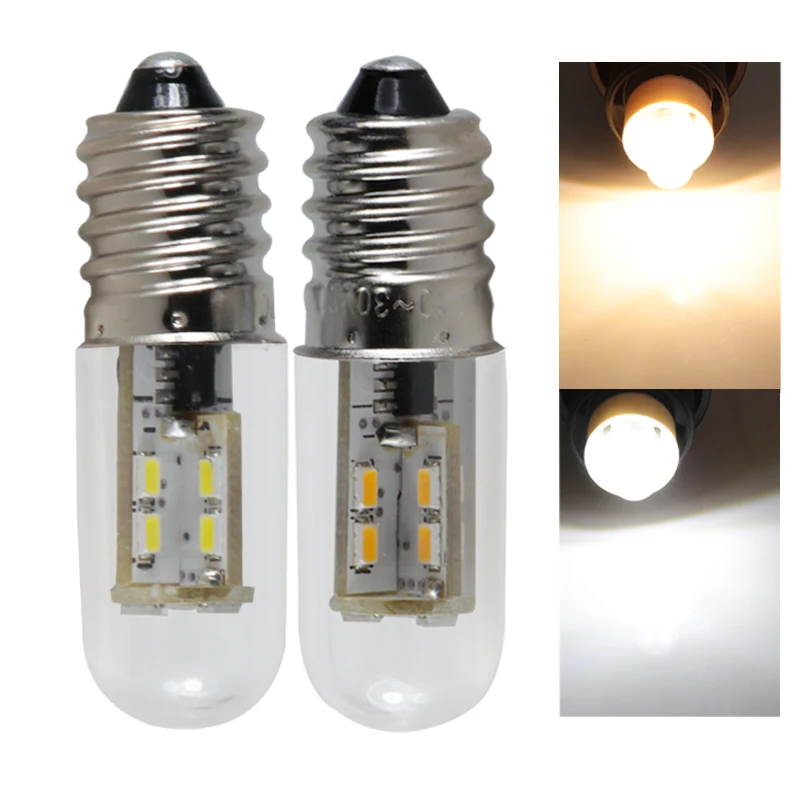E14 Mini LED Corn Bulb 2W Candle Spotlight Indoor Home Lighting 10-30V Compatible 12V 24V SMD3014 Chip 12 24 Volt Lamp