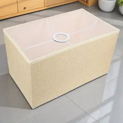 

Linen Fabric Cloth Light Desktop Lamp Cover Cover Dustproof Home Decor Bedroom Study Library Practical Protector