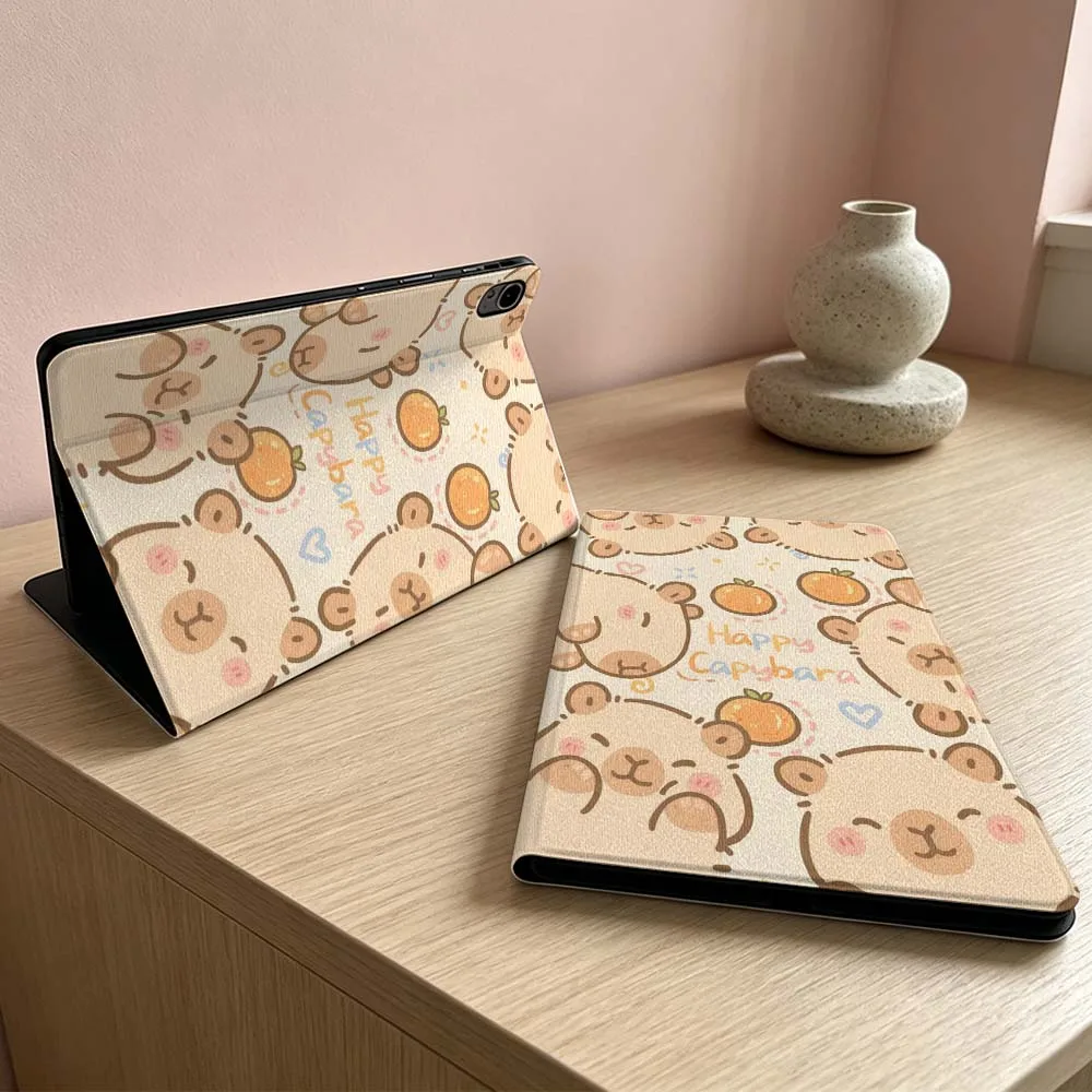 

Cute Capybara Pattern For Huawei MatePad MediaPad MagicPad Honor Pad 10 9 8 X10 X9 X8 X8a Pro Inch Tablet Case Soft