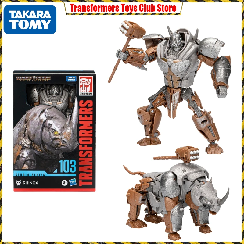 

In Stock Takara Tomy Transformers Rise of The Beasts Studio Series Rhinox SS103 Class V Action Figure Model Collection Toy Gift