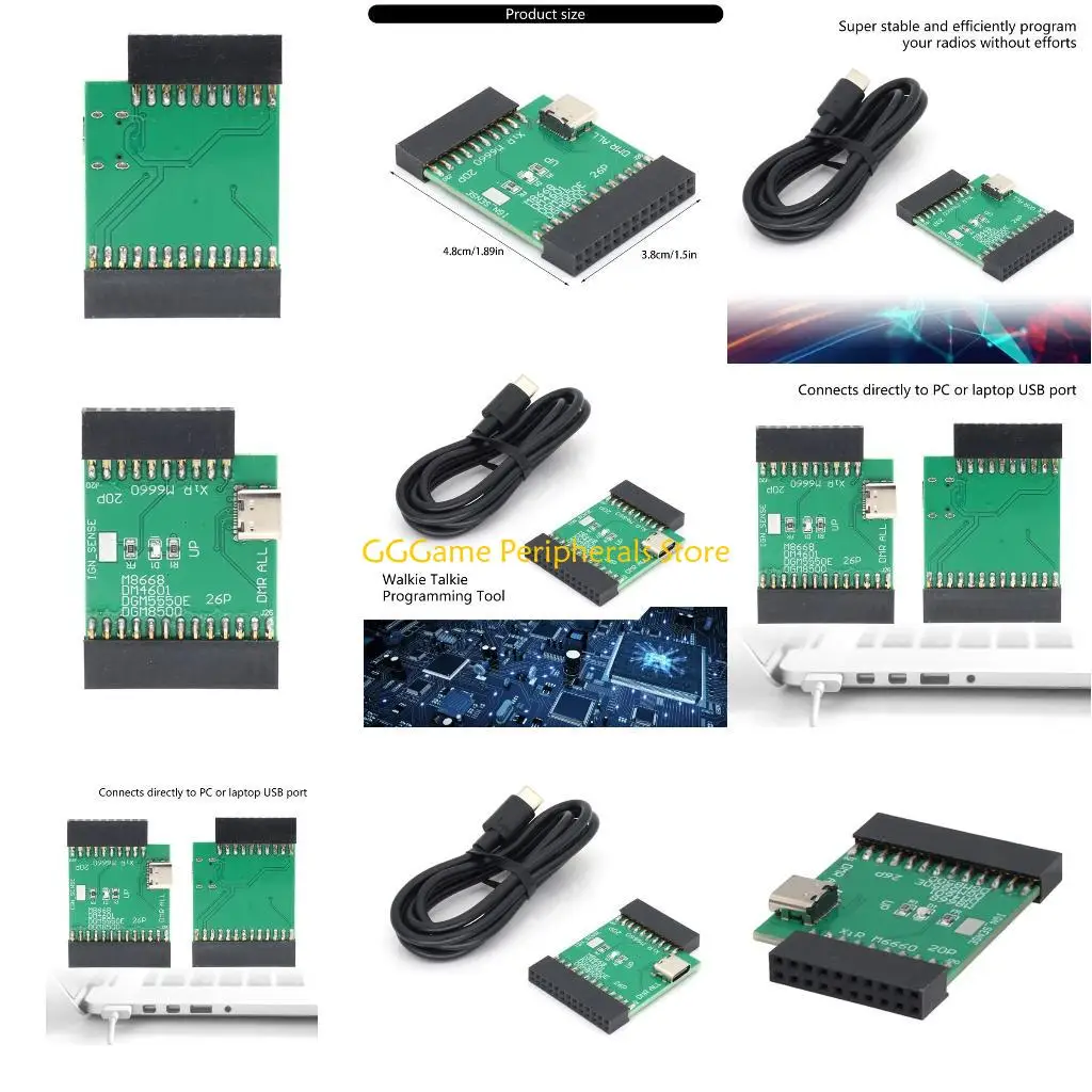 

U55B Frequency tool Mobile Car Radio Programmable Module for M8668 dm4601 DGM5550E DGM8500 USB C Program Cable