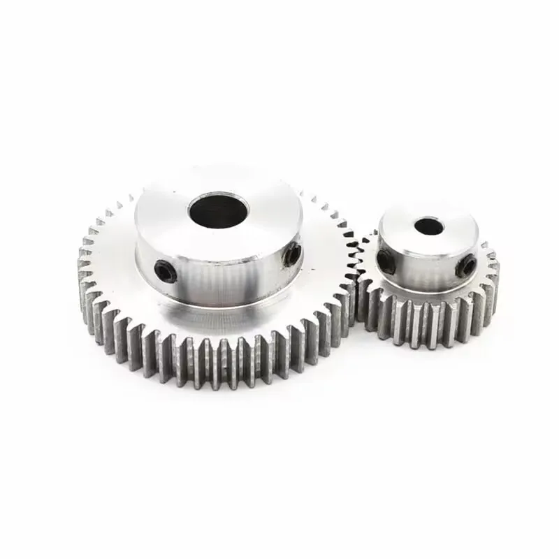1Pcs 1 Mod Pinion Gears 31T 33T 37T 43T 45T Bore 8mm 10mm 12mm stainless steel  Spur Gear Transmission Accessories Motor Parts