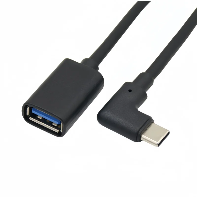 Bend Type C To Usb3.0 Female Head Port C Conversion Cross Head Angle 90 Degrees Usbc Bay Head With Otg Conversion Cable