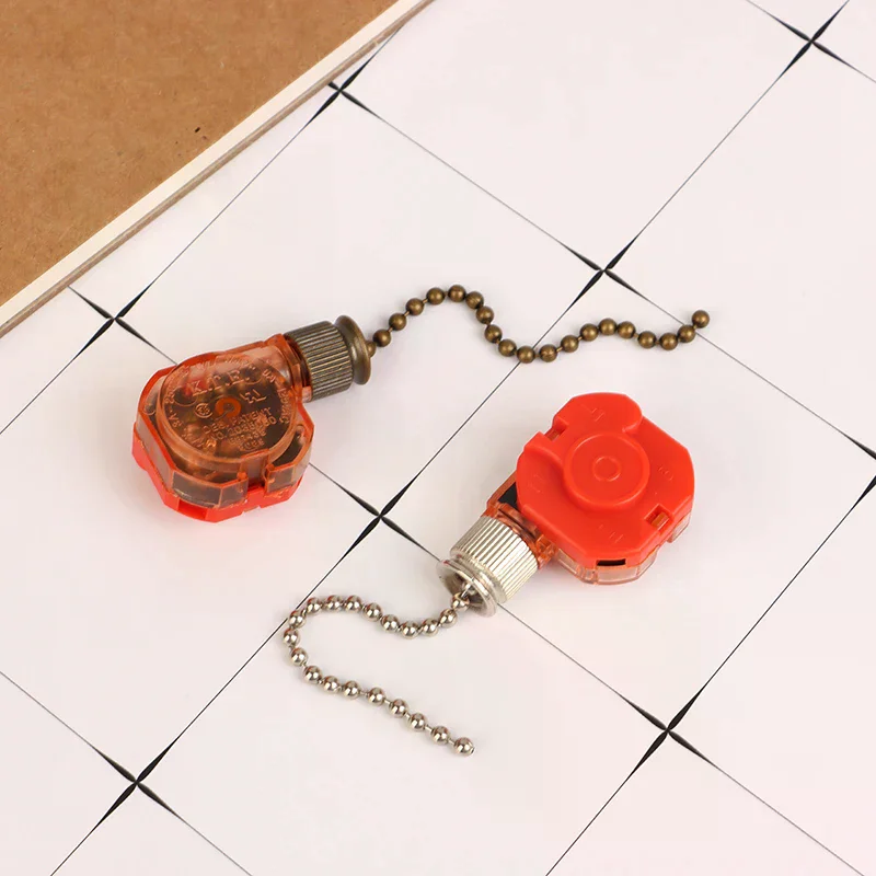 Pull Chain Control Brass 4 Wire Ceiling Fan Chain Switch Replacement Speed Control Switch For Fan Wall Lamps Switch 3 Speed