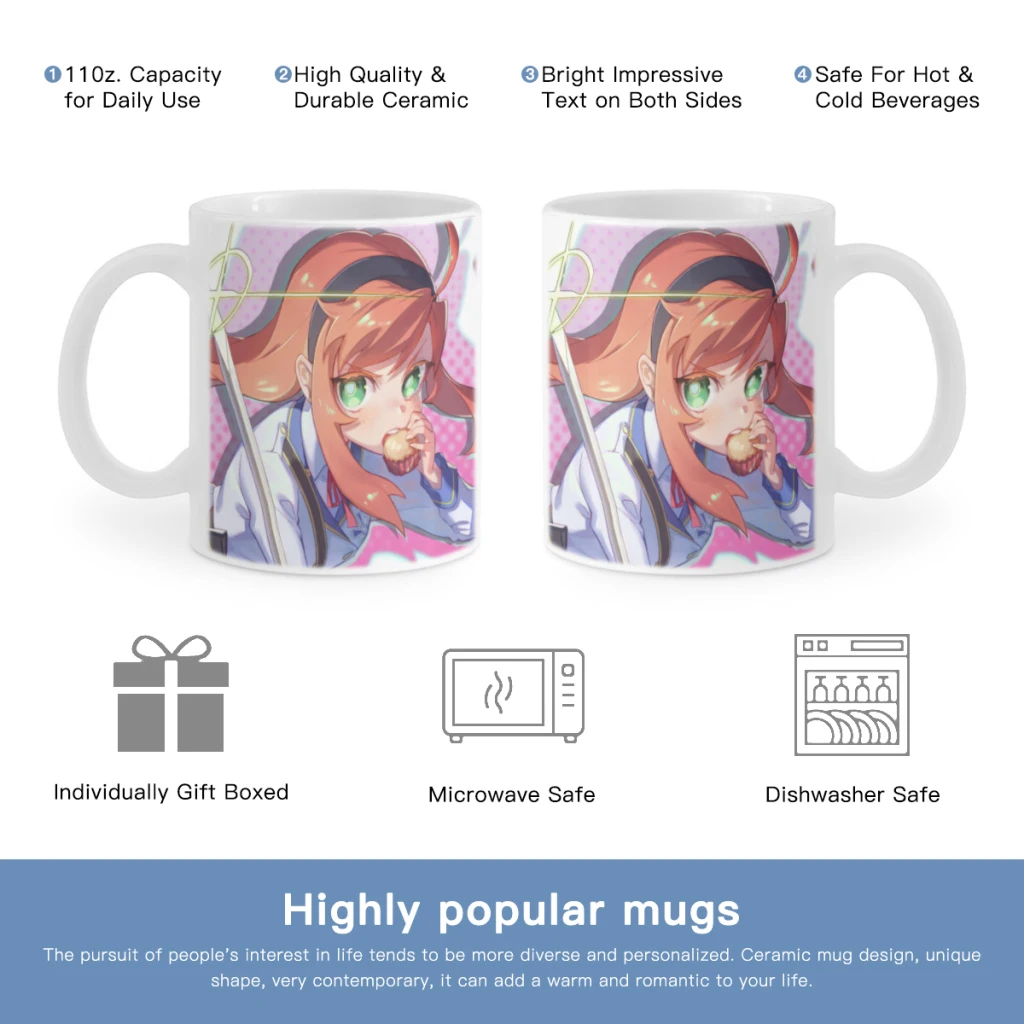 

Future Diary Free shipping Ceramic Cup Coffee Oatmeal Breakfast Cup Creative Personality Mug