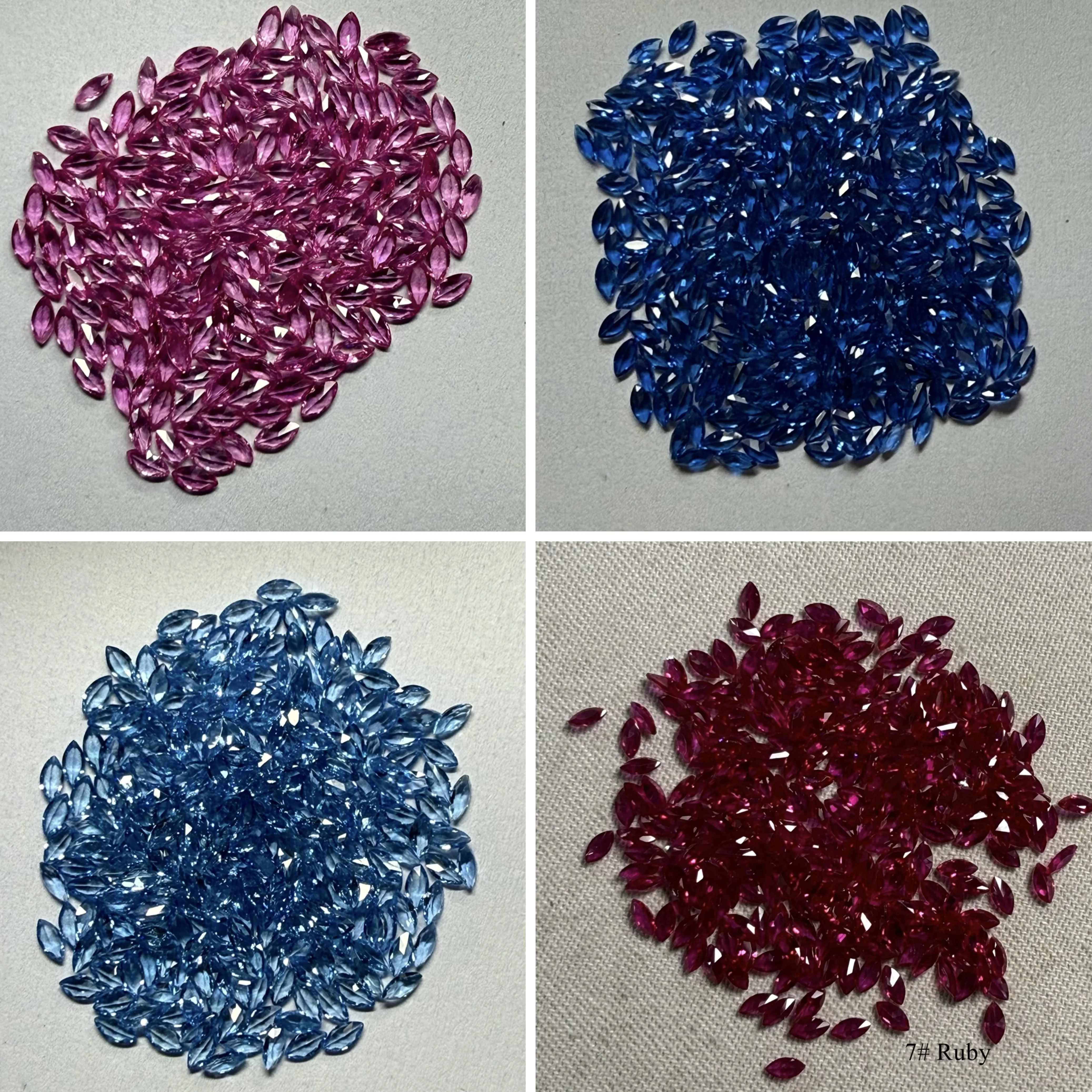 

1.5x3mm to 6x12mm Marquise Cut Corundum Stone Spinel Gemstone Synthetic Corundum Ruby Stones