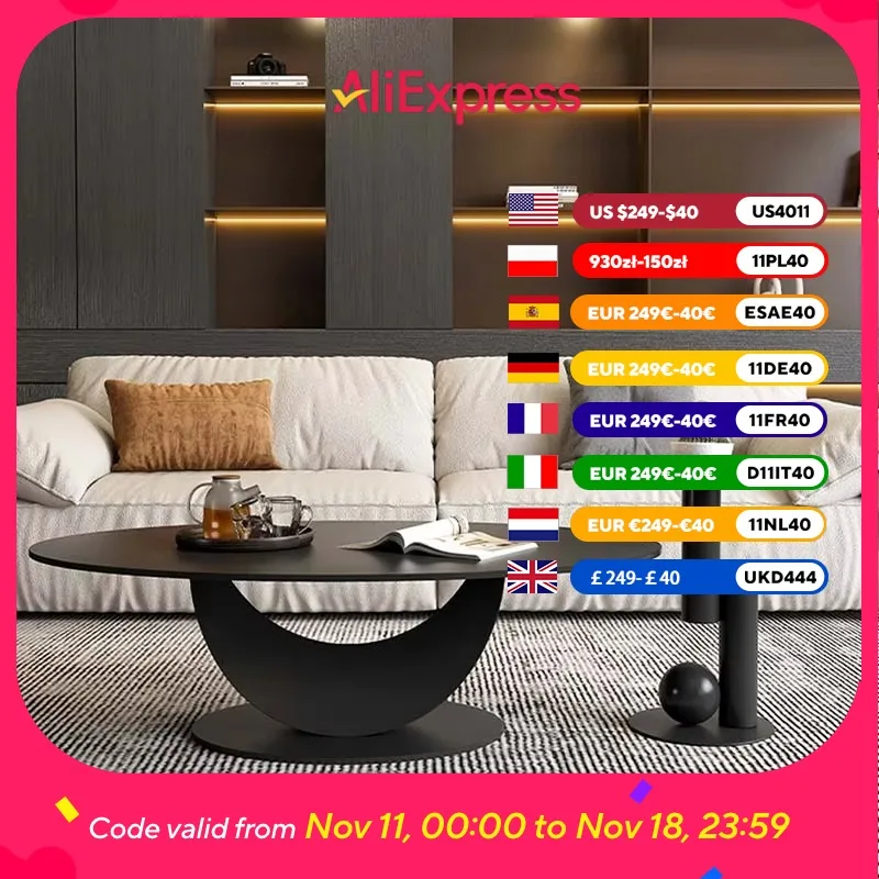 

Minimalist Metal Side Table Living Room Aesthetic Italian Nordic Coffee Tables Marble Modern Stoliki Do Kawy Furniture For Home