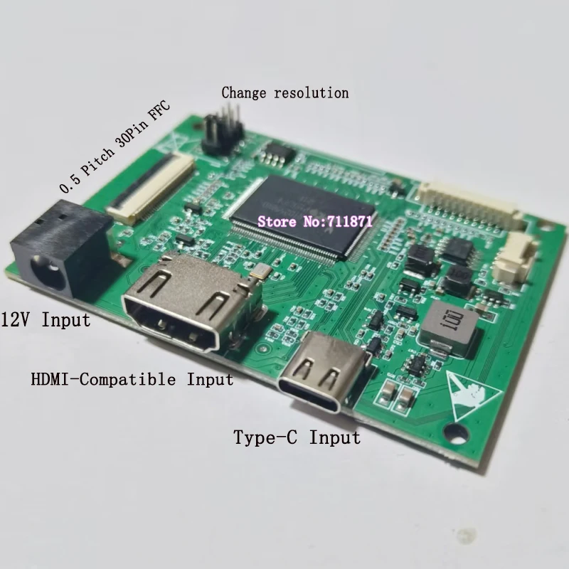 Can Change Resolution 1 Lane 2 Lanes 30Pin eDP Control Board Plate 30P HDMI-compatible Usb Type C eDP Drive board Control Plate