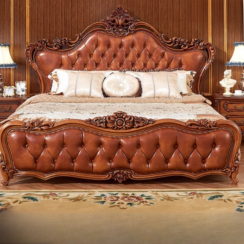 

Luxury European Queen Bed Aesthetics High Quality Adult Design Romantic Bed Bedroom Unique Comfortable Muebles Home Furniture