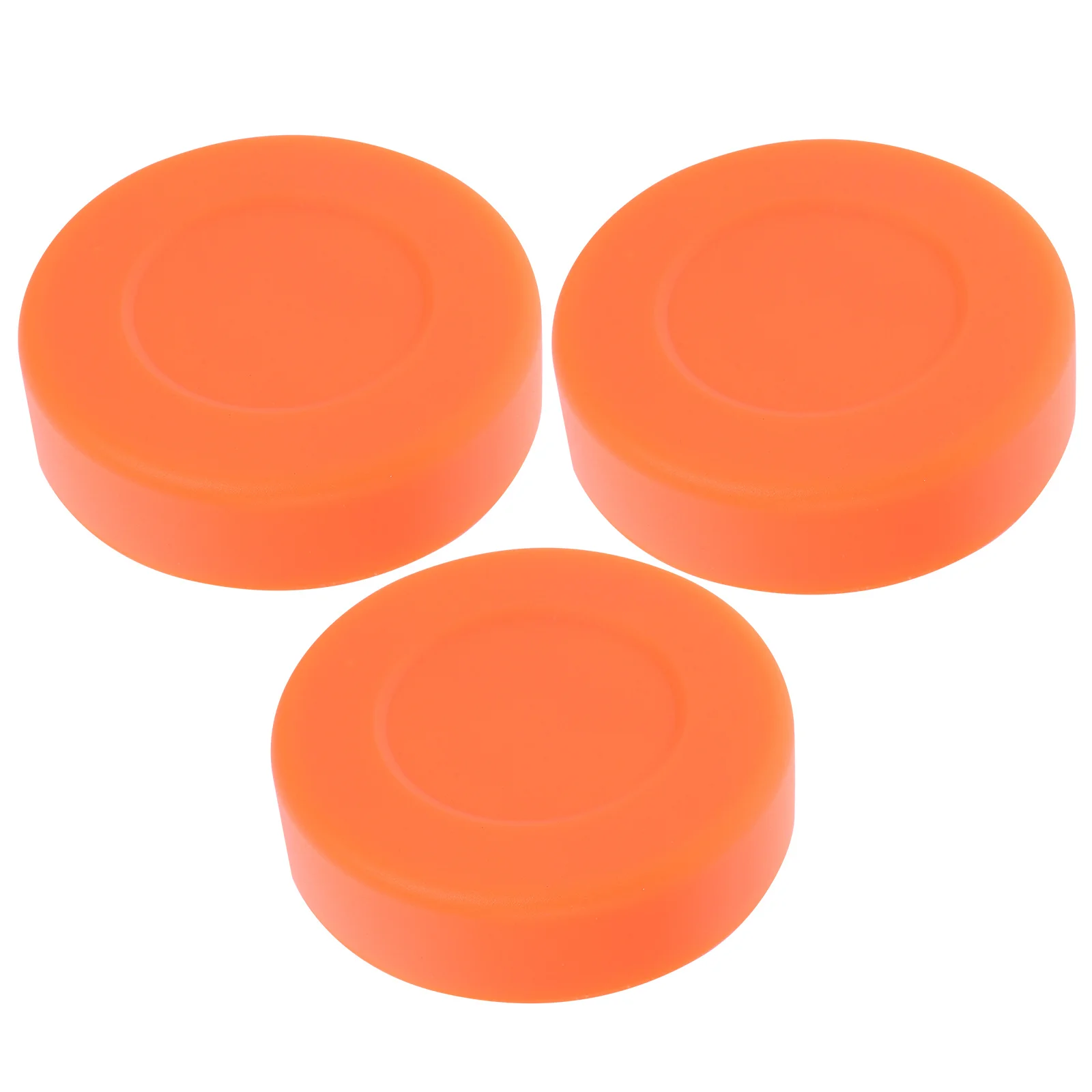 

3Pcs Hockey Puck Orange Lightweight Training Pucks for Indoor Outdoor Sports Hockey Parts Game Practice Accessory