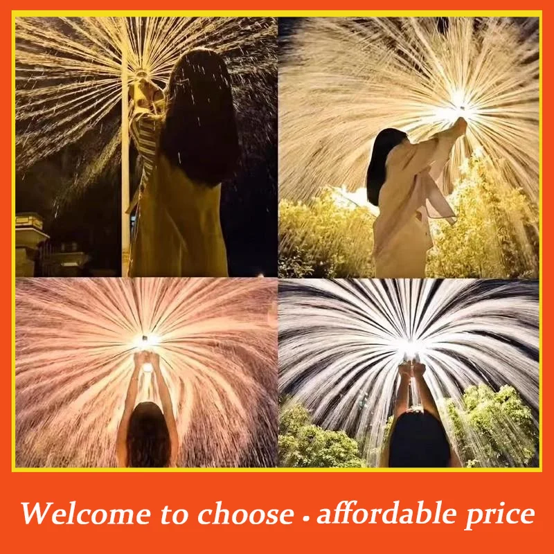 

TH Romantic Firework Water Spray Toy For Couples Photo Props Outdoor Pool Party Game Night Light Atmosphere Gift For Anniversary