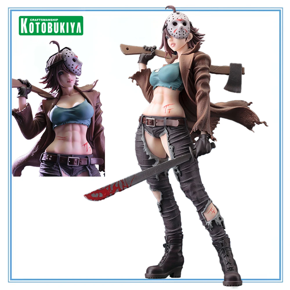 

In Stock Original Kotobukiya Bishoujo Statue Horror Bishoujo Freddy Vs. Jason Jason Voorhees Anime Figure Action Figure Model