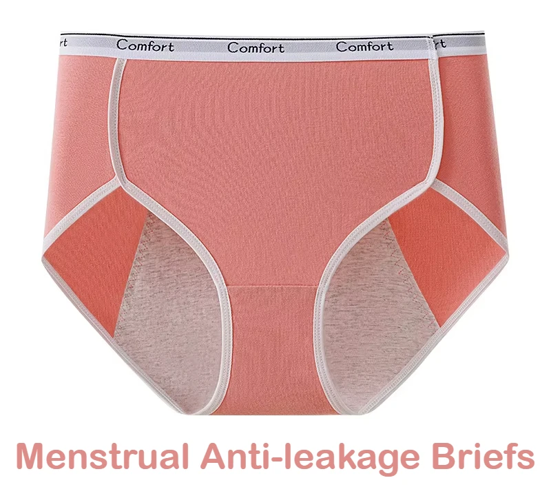 Physiological Pants Women's Briefs Menstrual Period Anti-side Leakage Cotton Crotch Large Size Plus Underwear Sanitary Pants