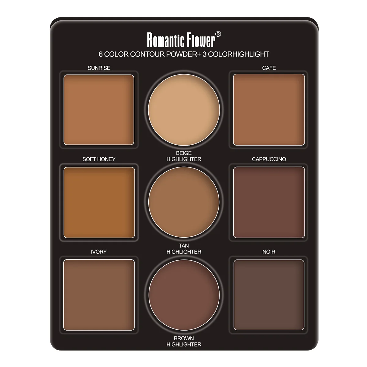 مجموعة لوحة مكياج مكونة من 9 ألوان مكونة من 6 ألوان و3 ألوان مميزة مقاومة للماء وتدوم طويلاً لمستحضرات التجميل الكورية للنساء