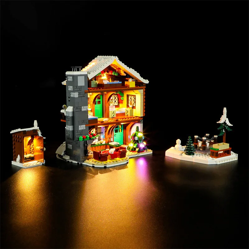 (Solo luz LED sin ladrillos) 10325 Ideas de casas de sueños Alpine Lodge (no incluye bloques de construcción Kits de ladrillos juegos modelo)